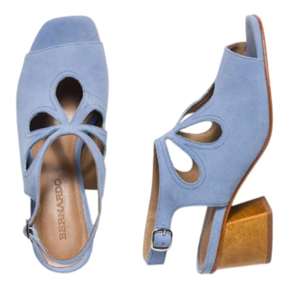 Bernardo Lainey Slingback Sandal Cornflower Blue NWT & Box Sz 6.5 - Picture 8 of 8